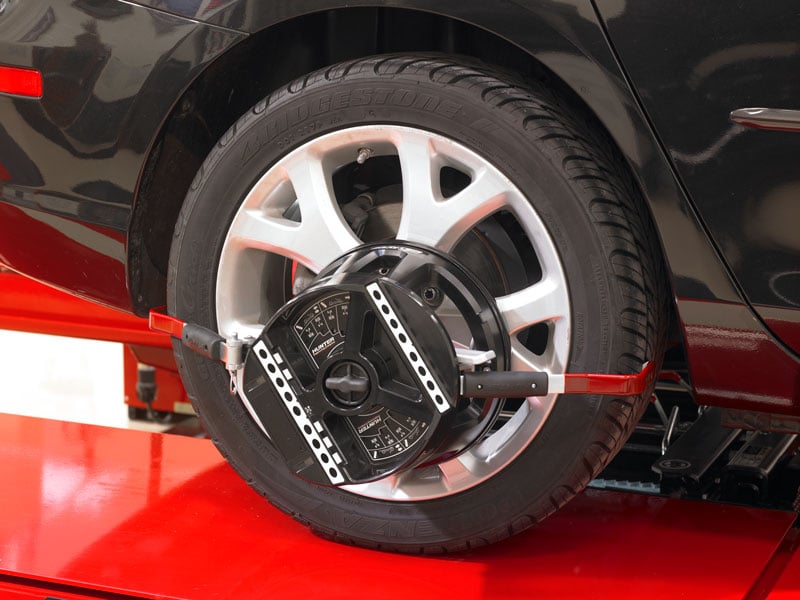 quickgrip adaptor off center on vehicle tire