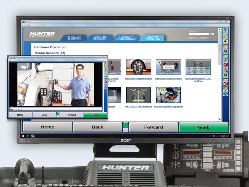 hunter winalign video library feature