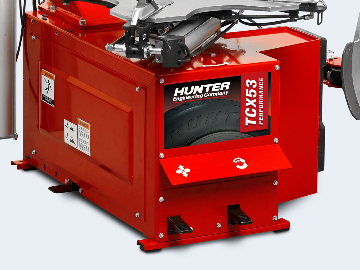 hunter tire changer heavyweight chassis